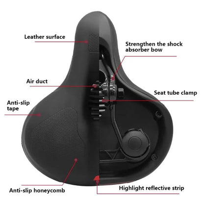 Skanto | MOVARA – Ergonomic Bike Saddle with Ventilation Channels for Cool Rides