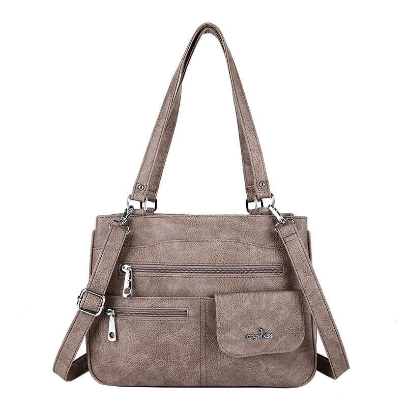 Multi-Compartment Women’s Shoulder and Crossbody Handbag – FlexiCarry | Kalsten