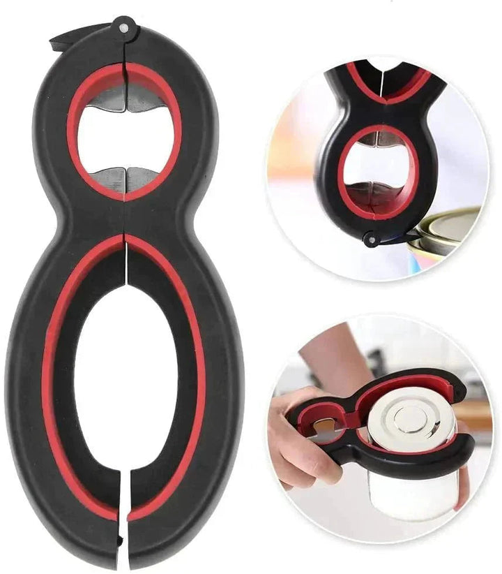 6-in-1 kitchen opener for bottles & jars | Kalsten