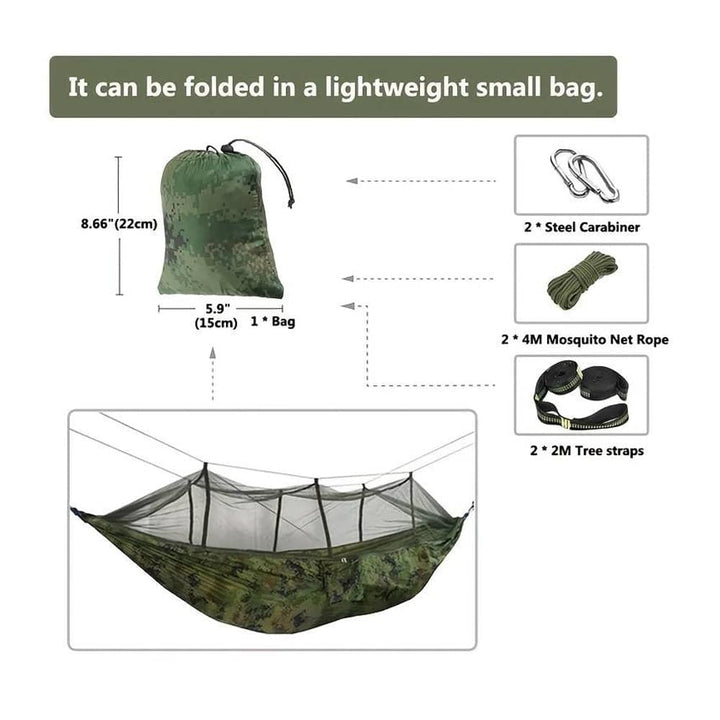 Hammock with mosquito net (available in various colors) | Kalsten