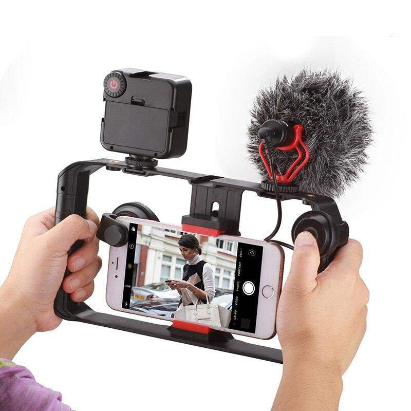 VideoGrip Smartphone Stabilizer – Professional Film Cage with Cold Shoe Mounts | Kalsten