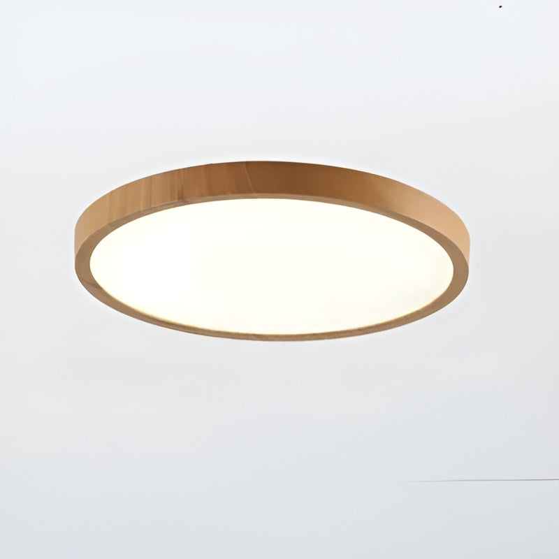 GrainGlow Light - Modern Ultra-Thin Wood Ceiling Light | Kalsten
