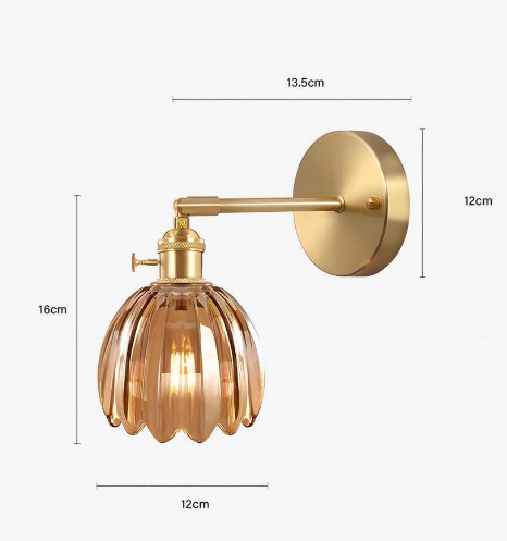 Retro – Wall Light Glass Tulip Bud | Kalsten