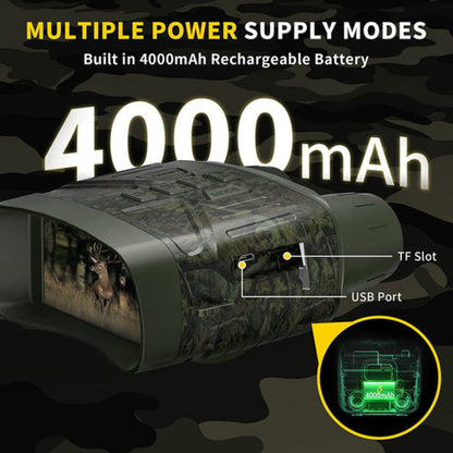 Night vision binoculars with digital thermal imaging camera