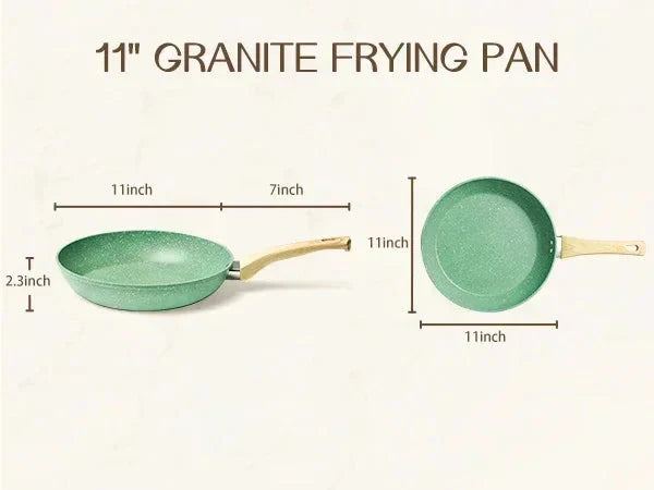 Nonstick Frying Pan Skillet Non Toxic Healthy Stone Cookware | Kalsten