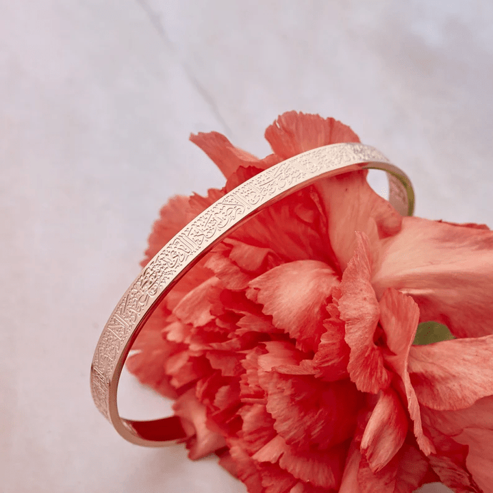 Kalsten | NOOR BANGLE – Adjustable Stainless Steel Bracelet with Ayatul Kursi Engraving