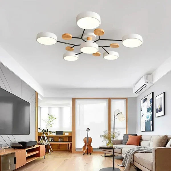 Scandinavian Branched LED Chandelier for Modern Home Lighting