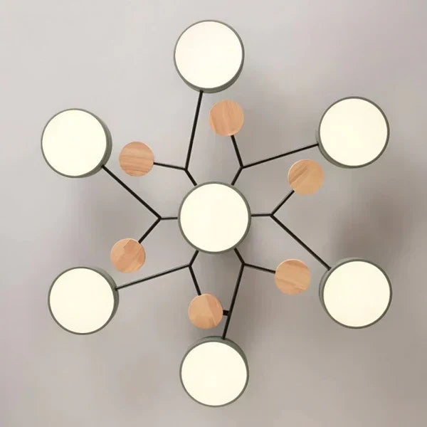 Scandinavian Branched LED Chandelier for Modern Home Lighting
