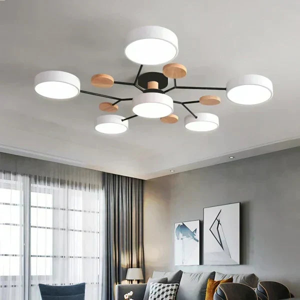 Scandinavian Branched LED Chandelier for Modern Home Lighting