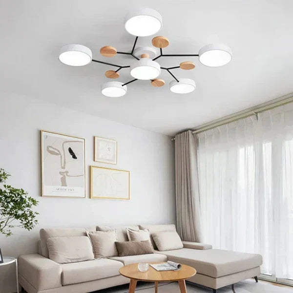 Scandinavian Branched LED Chandelier for Modern Home Lighting