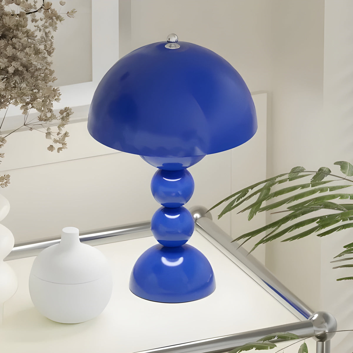 Skanto | Norlumi Scandinavian LED Table Lamp | Dimmable | White ABS Housing | 0–5W | 36V DC | Flower-Inspired Design