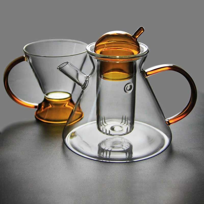 BowLift | Nordic Glass Teapot/Cup