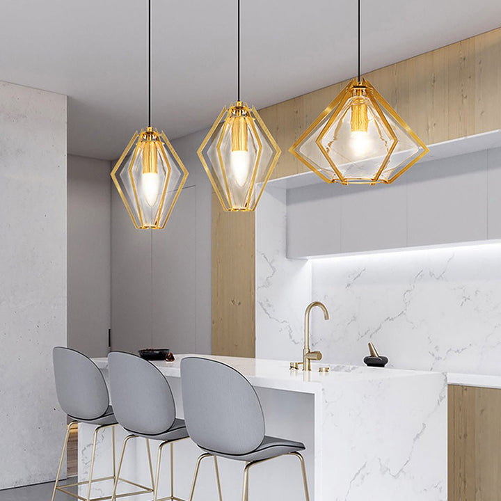 Nordic Postmodern Personality Art Glass Pendant Light for Bedside Bar | Kalsten