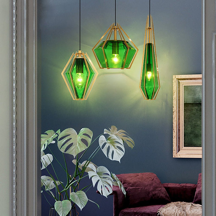 Nordic Postmodern Personality Art Glass Pendant Light for Bedside Bar | Kalsten