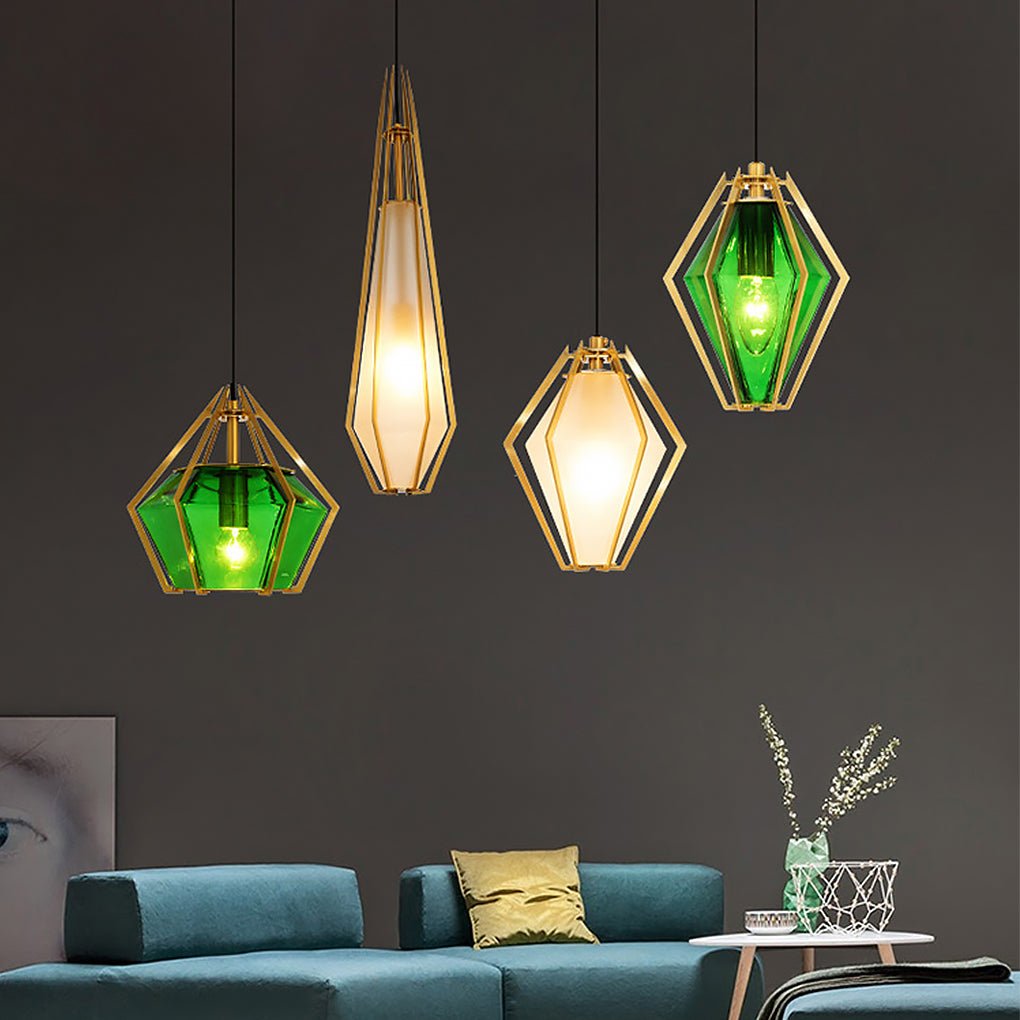 Nordic Postmodern Personality Art Glass Pendant Light for Bedside Bar | Kalsten