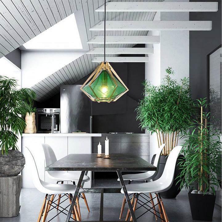 Nordic Postmodern Personality Art Glass Pendant Light for Bedside Bar | Kalsten
