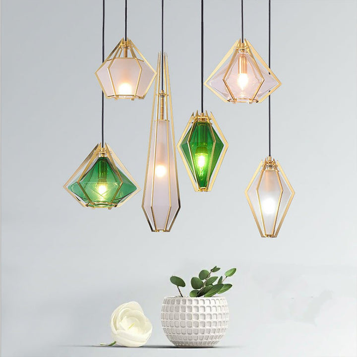 Nordic Postmodern Personality Art Glass Pendant Light for Bedside Bar | Kalsten