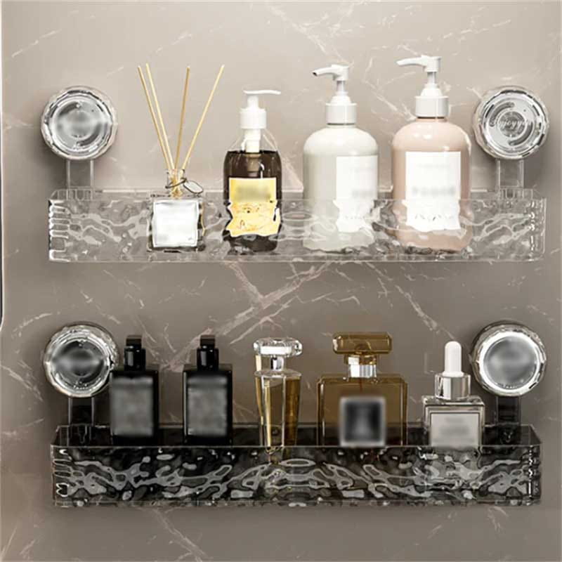 Kalsten | NordicGrip Wall Shelf – No-Drill, Suction Cup Mounted Organizer for Bathroom, Kitchen, and Office
