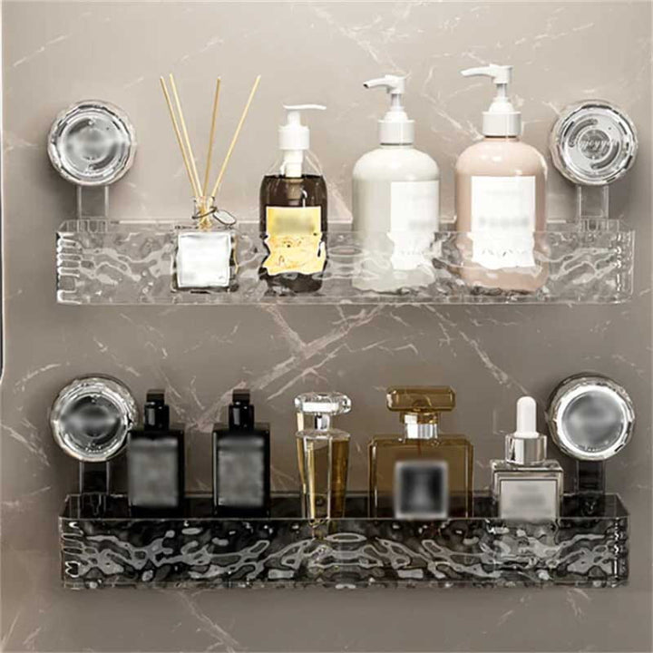 Kalsten | NordicGrip Wall Shelf – No-Drill, Suction Cup Mounted Organizer for Bathroom, Kitchen, and Office