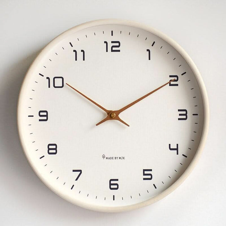 NordicTime Wooden Wall Clock Silent Scandinavian | Kalsten