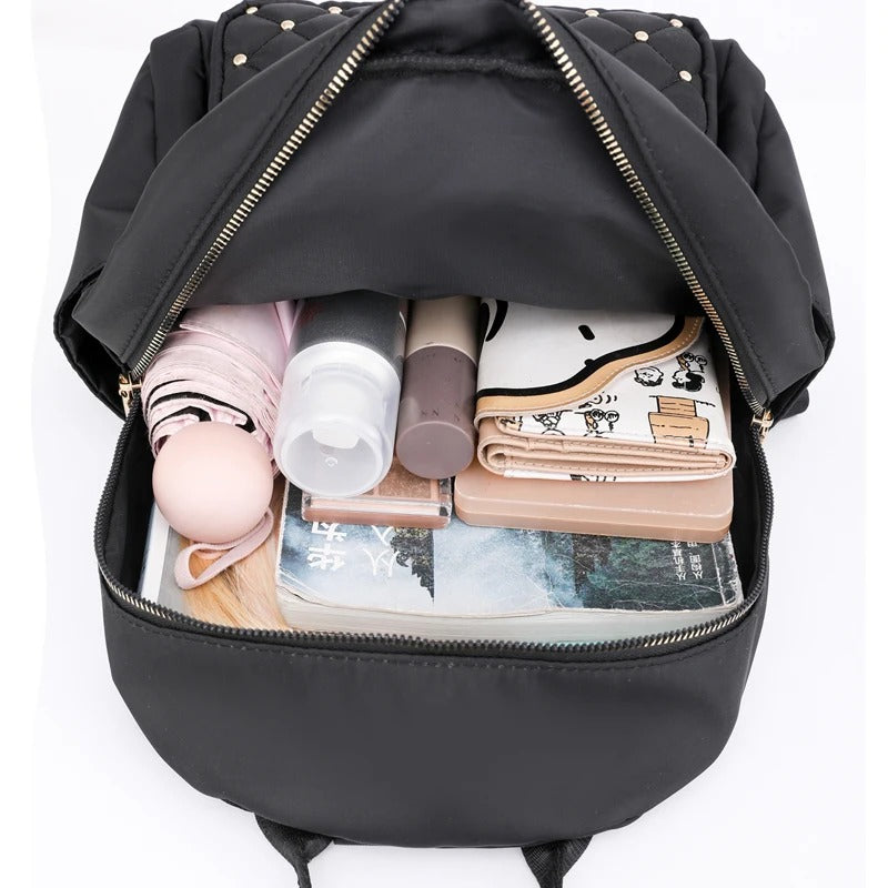 Lightweight Water-Resistant Nylon Backpack for Women – Travel & School | Kalsten