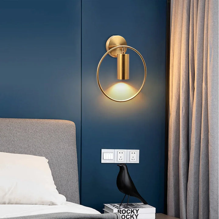 OpulentGlow Wall Lamp - Golden Elegance for Your Interior Kalsten