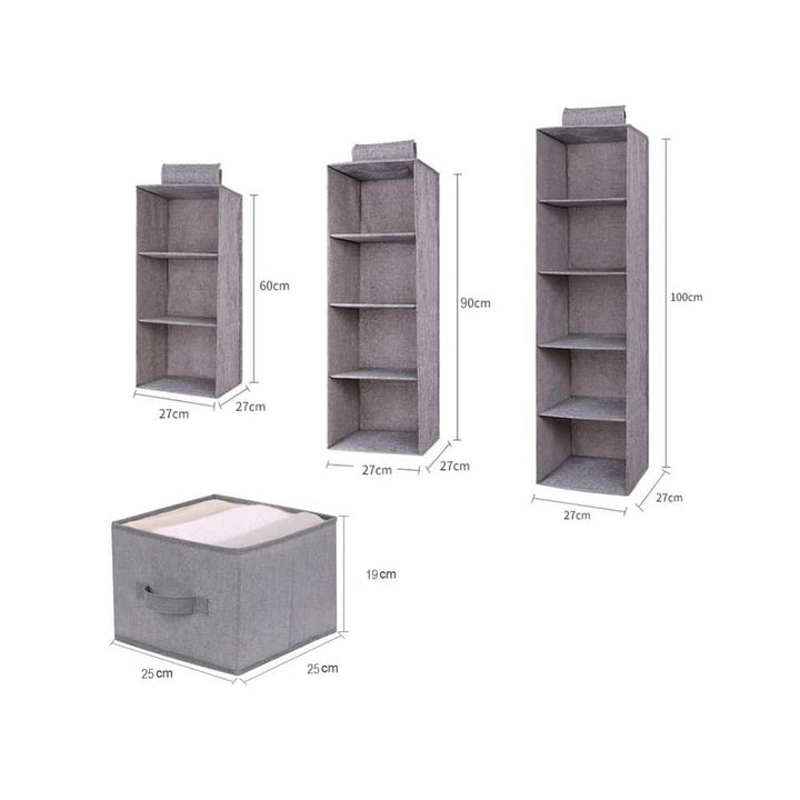 Fabric hanging storage 3 pieces - 6 parts | Kalsten