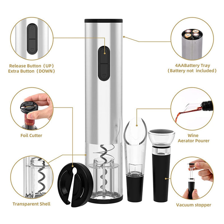 Prisha - Electric Corkscrew with Modern Design | Kalsten