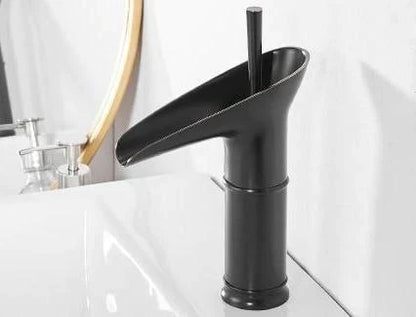 Waterfall Antique Faucet Bathroom Washbasin Faucet Brass Sink Mixer Taps