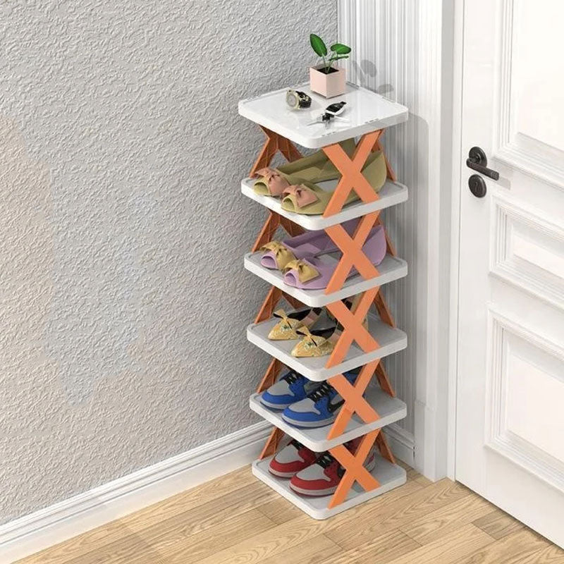 Modern multi-tiered shoe rack