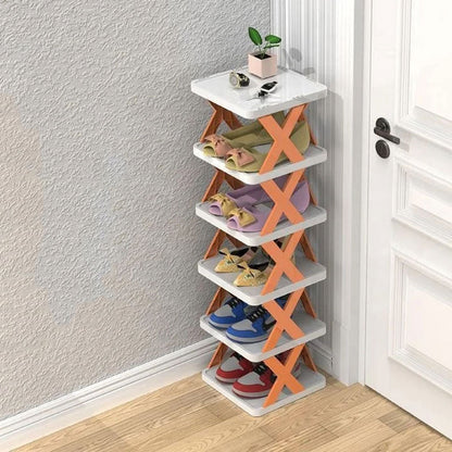Modern multi-tiered shoe rack