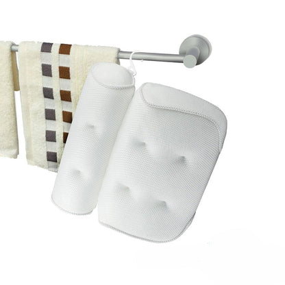 Skanto | Orthopedic Bath Pillow - Breathable Bath Headrest Made of 3D Mesh Fabric with Suction Cups
