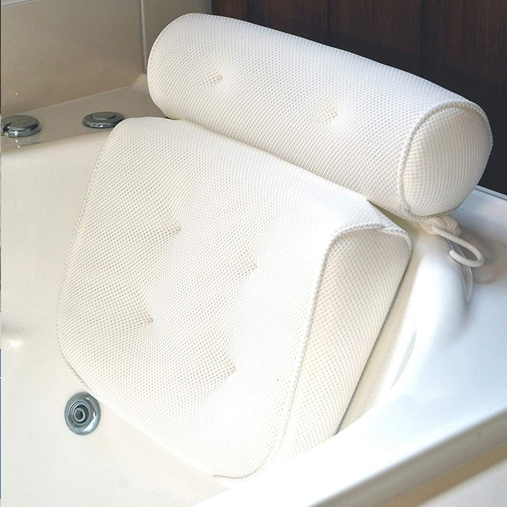 Skanto Orthopedic Bath Pillow - Breathable Bath Headrest with Suction Cups Skanto