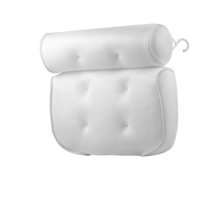 Skanto | Orthopedic Bath Pillow - Breathable Bath Headrest Made of 3D Mesh Fabric with Suction Cups