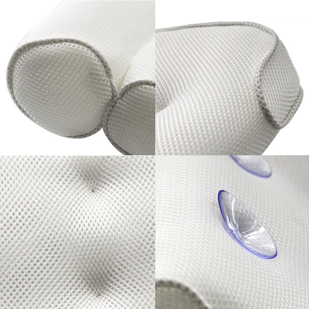 Skanto Orthopedic Bath Pillow - Breathable Bath Headrest with Suction Cups Skanto