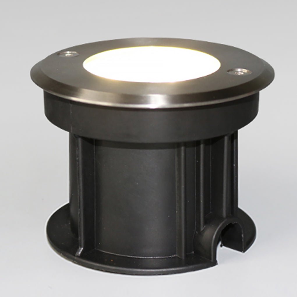 Poolside Deck Waterproof LED Chrome Recessed Well Step Lights Garden Lawn Inset Lighting | Kalsten