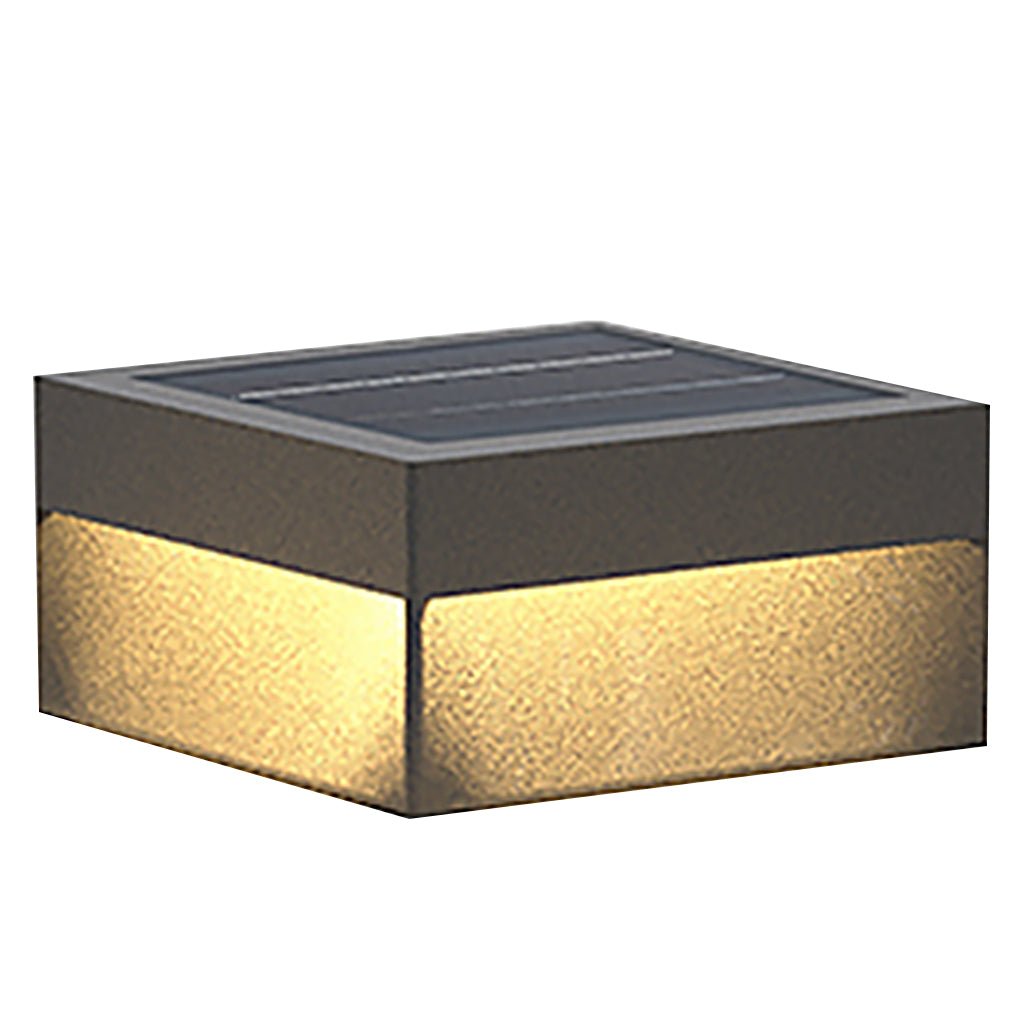 Square Waterproof LED Solar Modern Outdoor Fence Post Lights Pillar Light | Kalsten