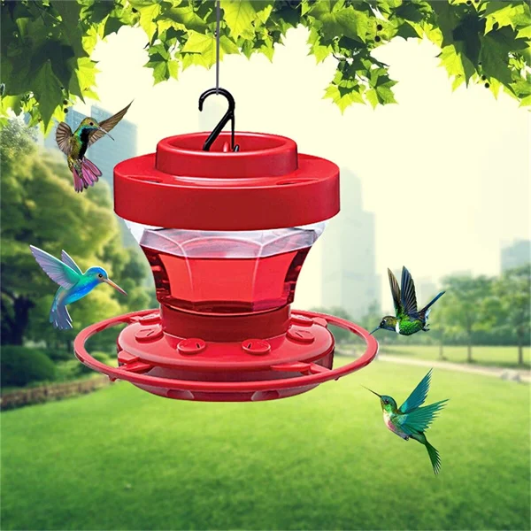Red Nectar House for Hummingbirds with Insect Stop | Kalsten