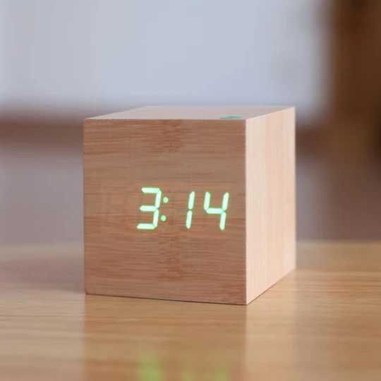 Kalsten | Wooden Digital Clock with LED Display