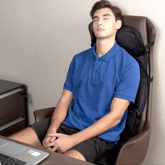 Kalsten | 8 Mode Massage Chair Pad With Heated Back Neck Cushion For Car & Home