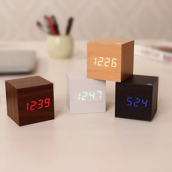 Kalsten | Wooden Digital Clock with LED Display