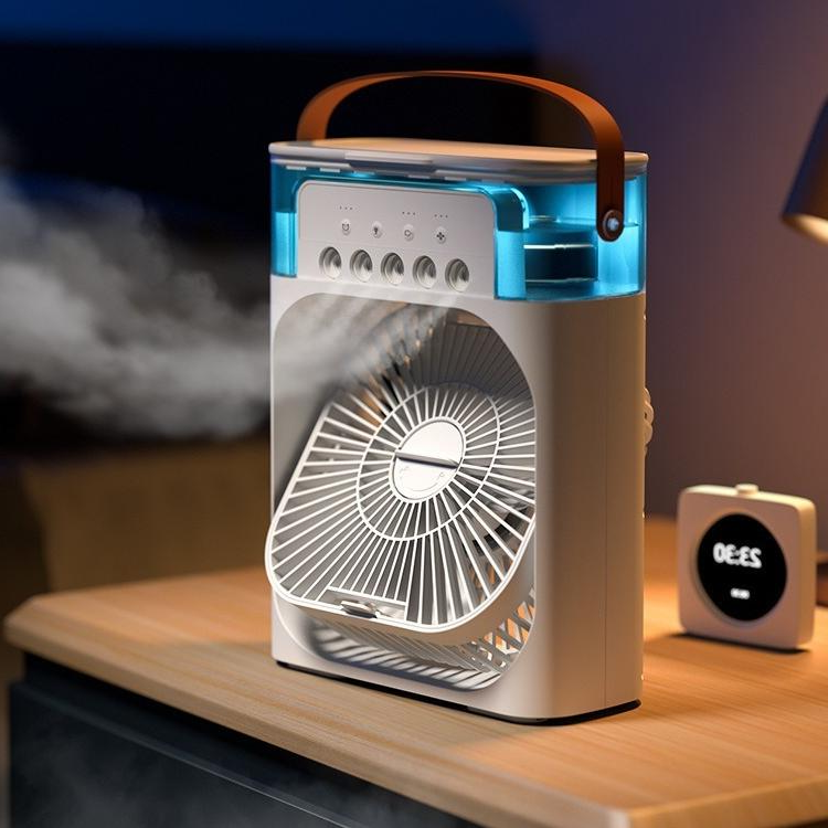 Spray Small Fan Five Hole Humidification Small Refrigeration Air Conditioner Mini Fan Water Cooled Silent Air Cooler | Kalsten