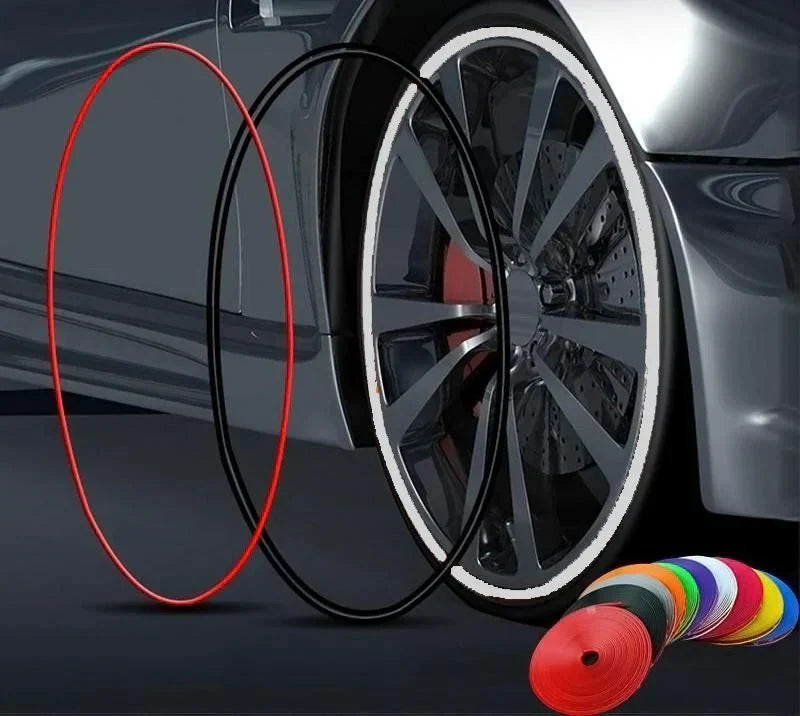 Skanto | Alloy Wheel Rim Protector | High Adhesion, Easy Installation & Edge Trim for Flashing Car Rims