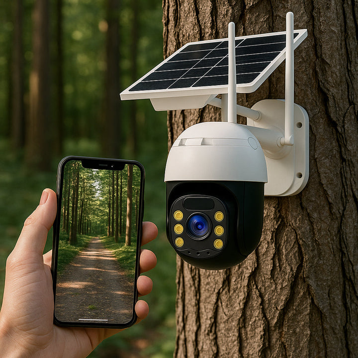 Wireless surveillance camera – solar-powered – 2K Full HD | Kalsten