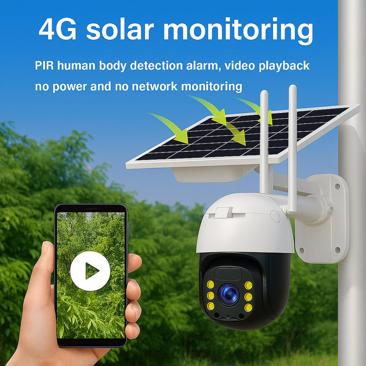 Wireless surveillance camera – solar-powered – 2K Full HD | Kalsten