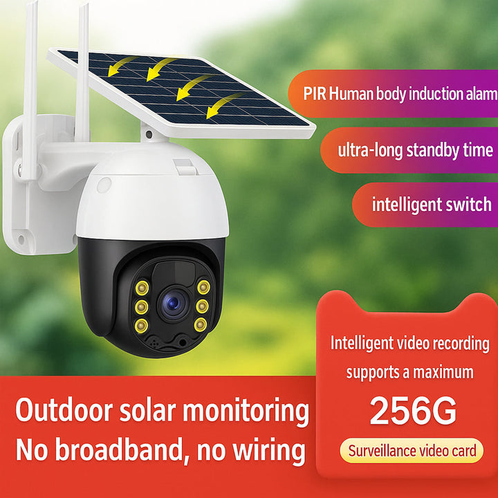 Wireless surveillance camera – solar-powered – 2K Full HD | Kalsten