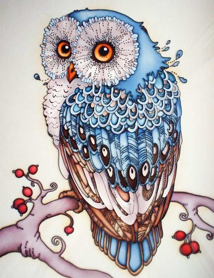 Cartoon Owl - GemPaint Kit | Kalsten