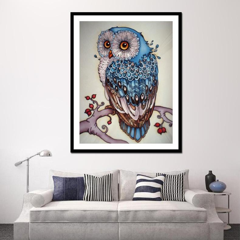 Cartoon Owl - GemPaint Kit | Kalsten