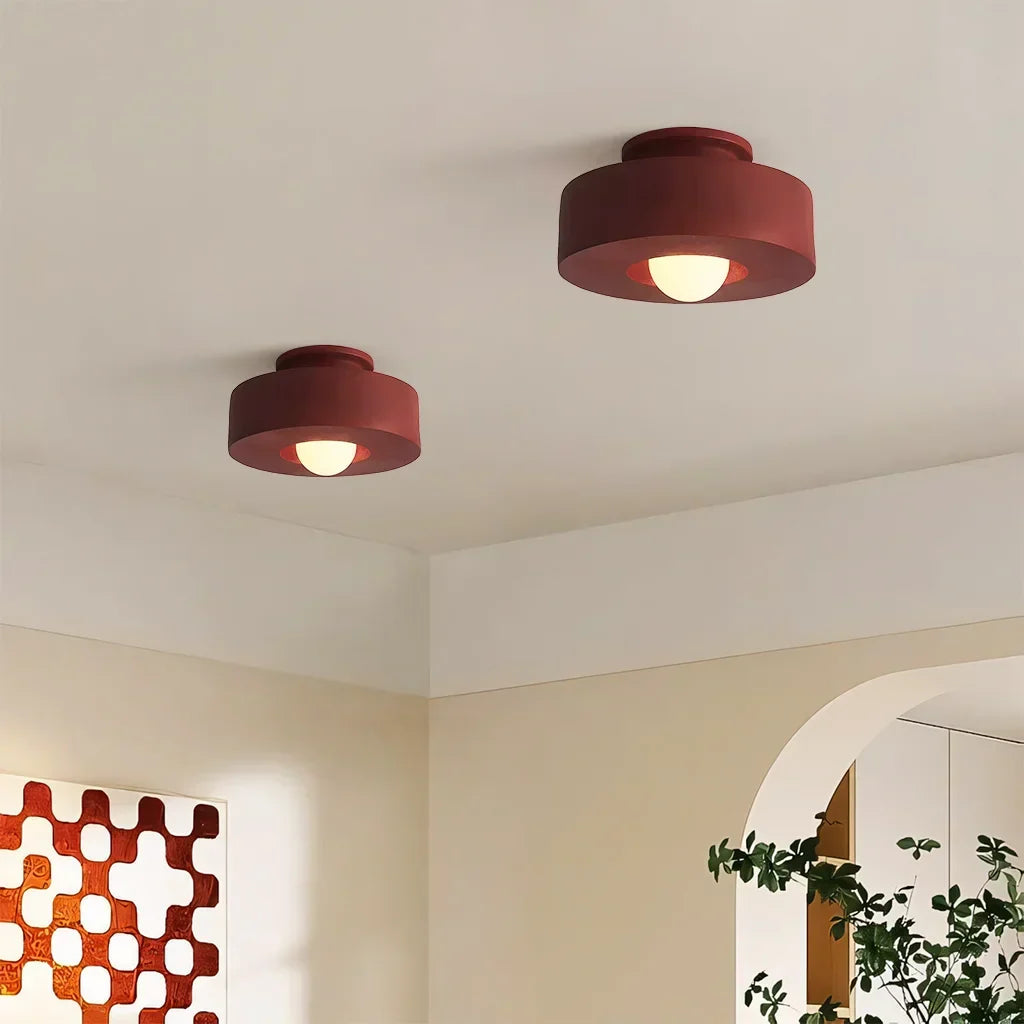 Ceiling Light Resin 11.8 in x 5.9 in LED Minimalist Indoor Lighting Living Room Bedroom Pendant | Kalsten