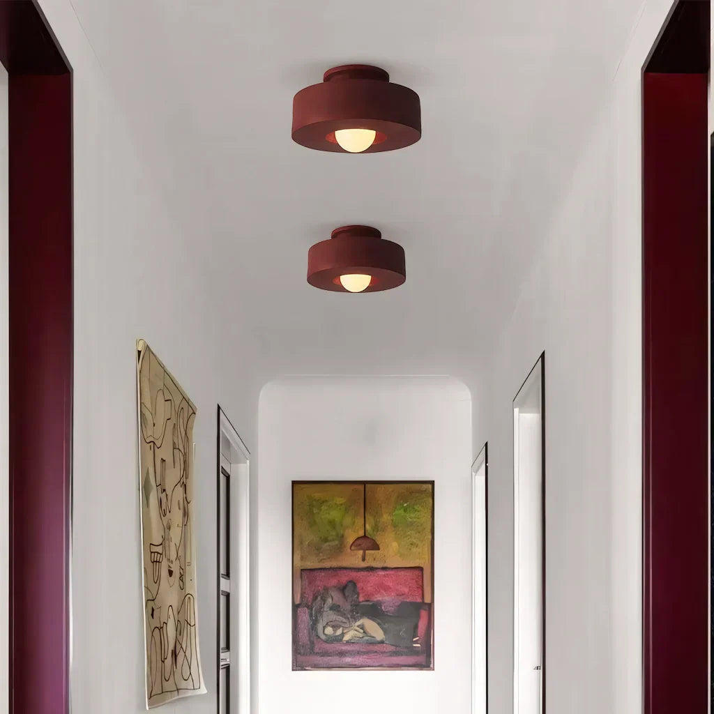 Ceiling Light Resin 11.8 in x 5.9 in LED Minimalist Indoor Lighting Living Room Bedroom Pendant | Kalsten